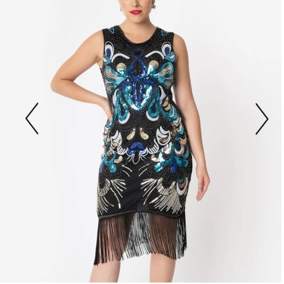 NWT Fringe Flapper Dress - Picture 3 of 16